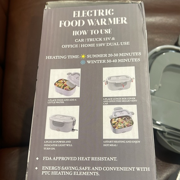 ❤️NEW!!!❤️ Electric Food Warmer. 40 Watts 1.5L Capacity with Carry tote. - Picture 7 of 14